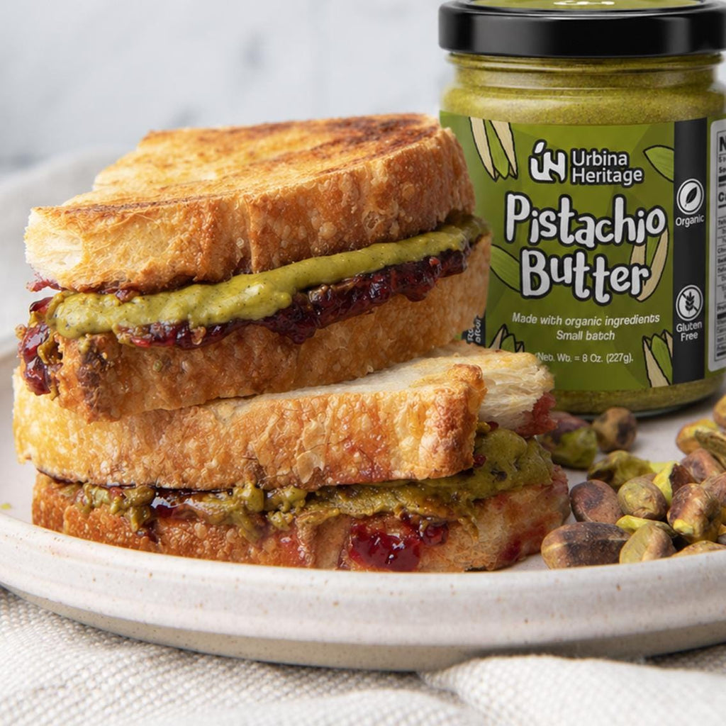 Urbina Heritage Small Batch Premium Pistachio Butter – Creamy Gourmet Nut Spread (8oz)