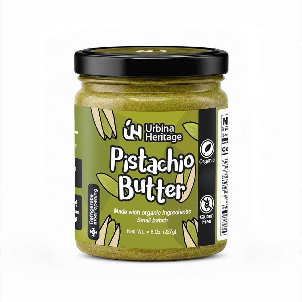 Urbina Heritage Small Batch Premium Pistachio Butter – Creamy Gourmet Nut Spread (8oz)