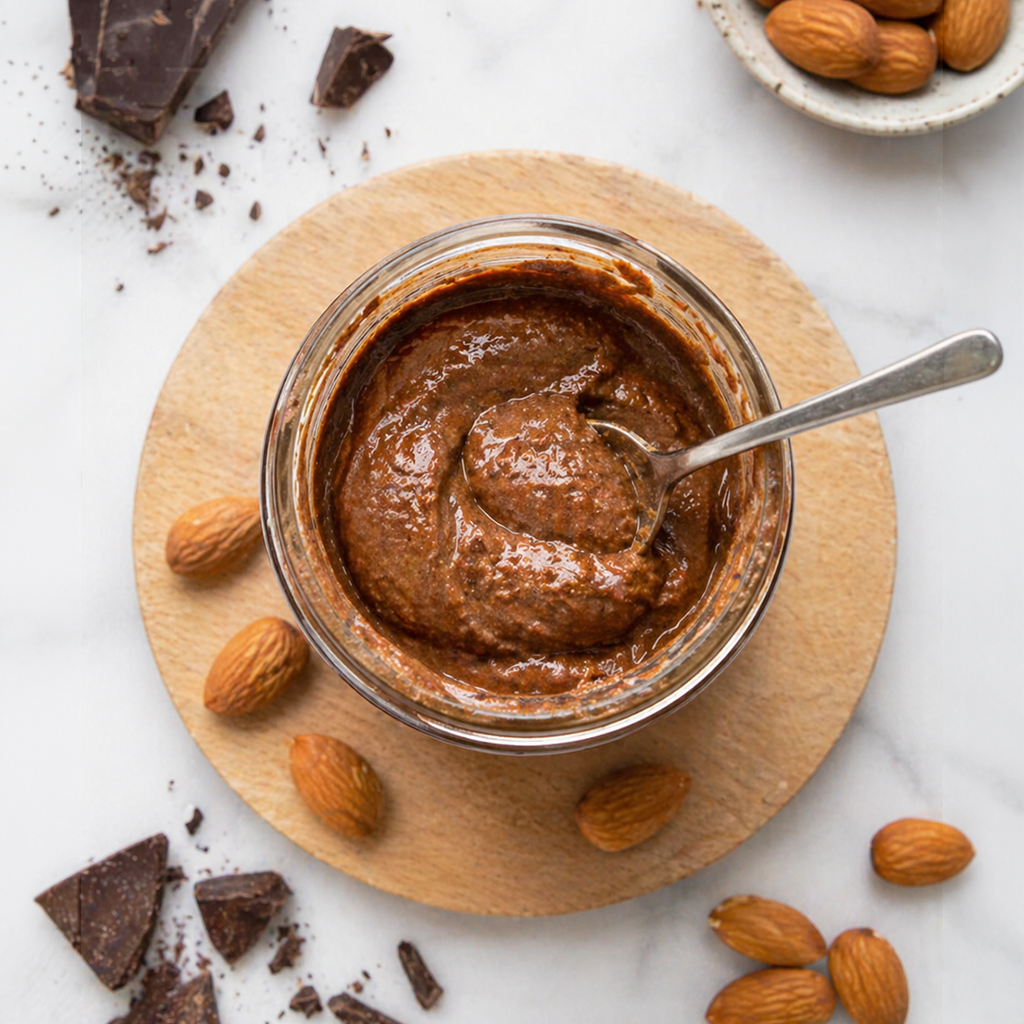 Authentic Urbina Heritage Double Chocolate Almond Butter - Rich Gourmet Spread | Small Batch Family Recipe 8oz Jar