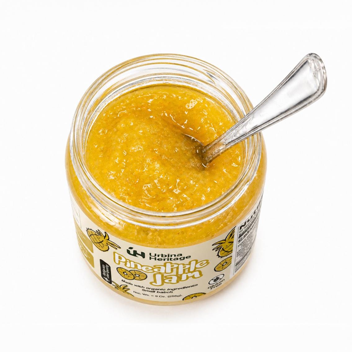 Urbina Heritage Pineapple Jam – Small Batch Tropical Fruit Spread (9 oz)