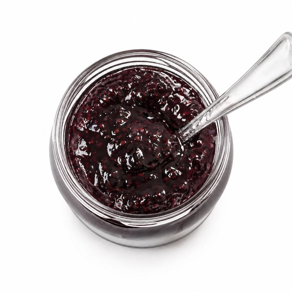 Urbina Heritage Blueberry Bourbon Jam – Small Batch Gourmet Spread 8 oz